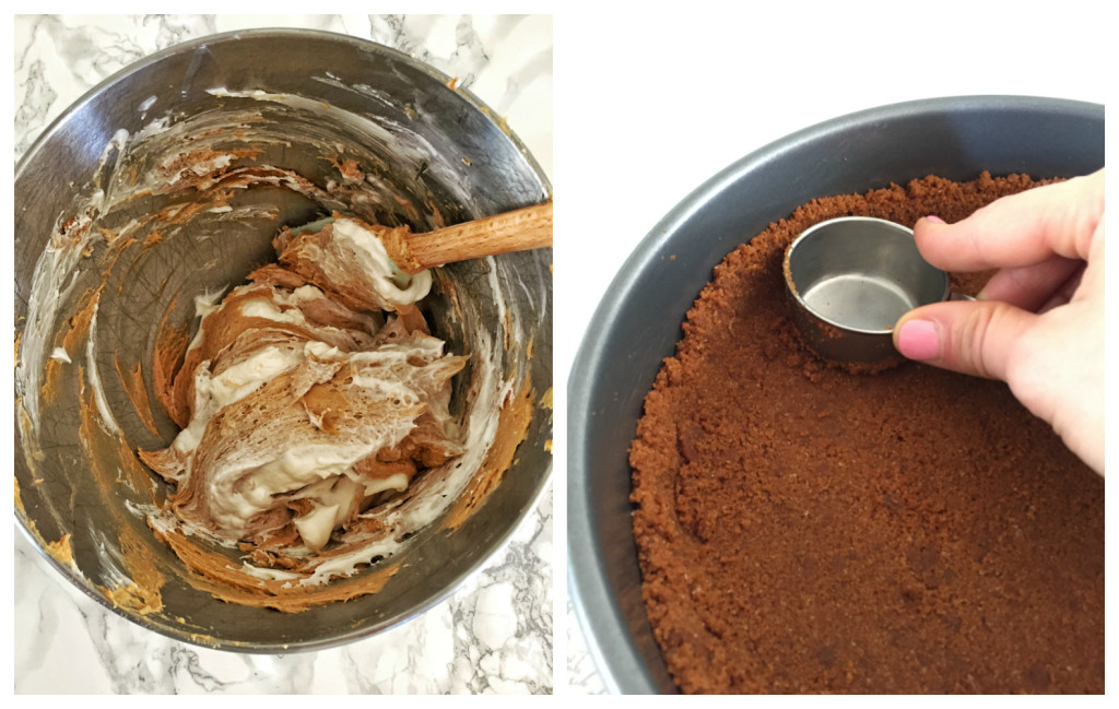 Cookie Butter Pie - Mixing