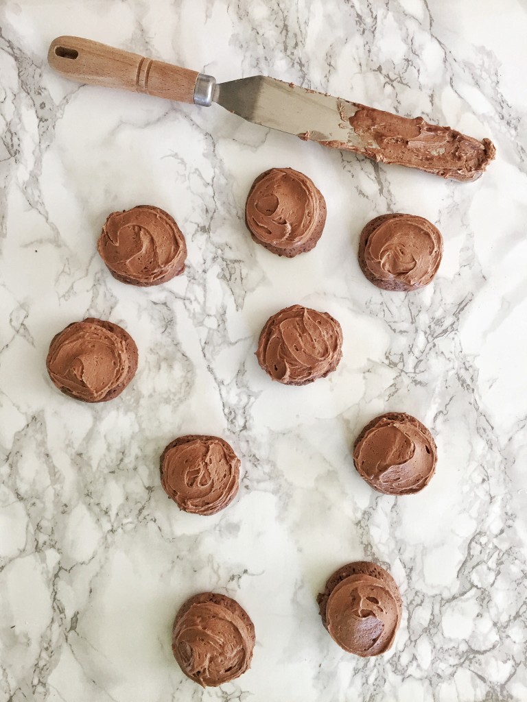 Mocha Drop Cookies - Frosted