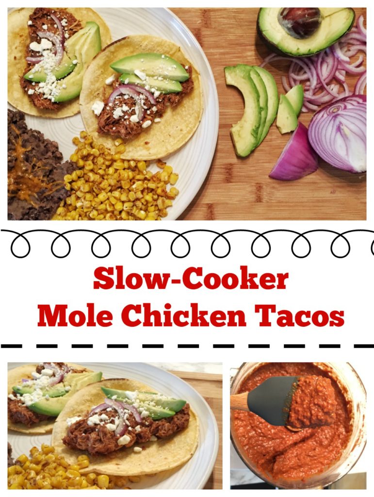 Slow Cooker Mole Chicken Tacos - Pinterest