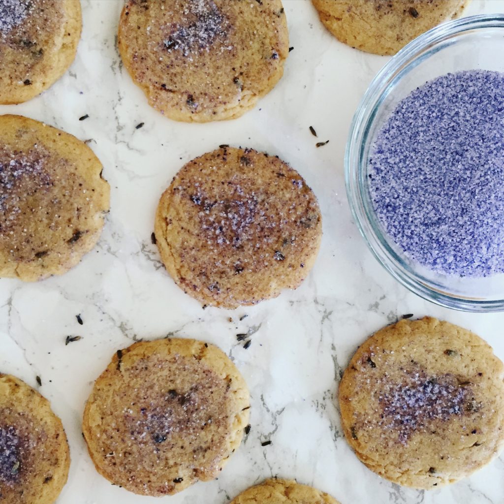Honey Lavender Sugar Cookies - Purple Sugar