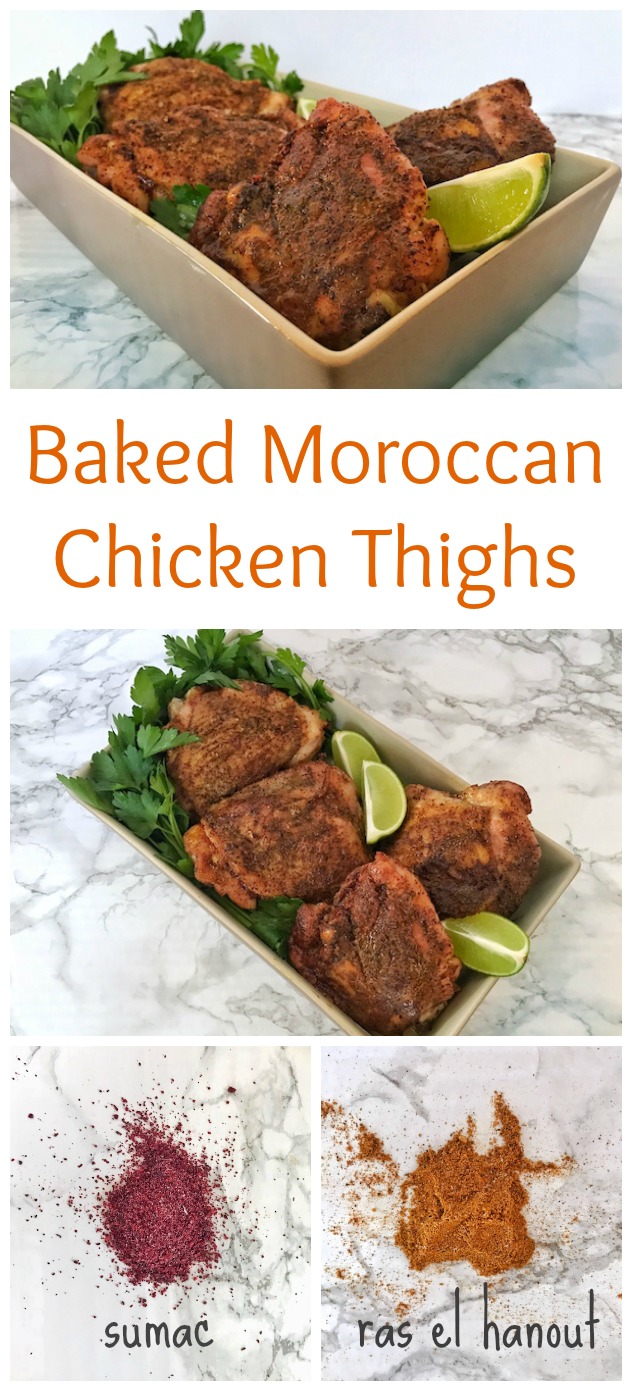 Baked Moroccan Chicken Thighs