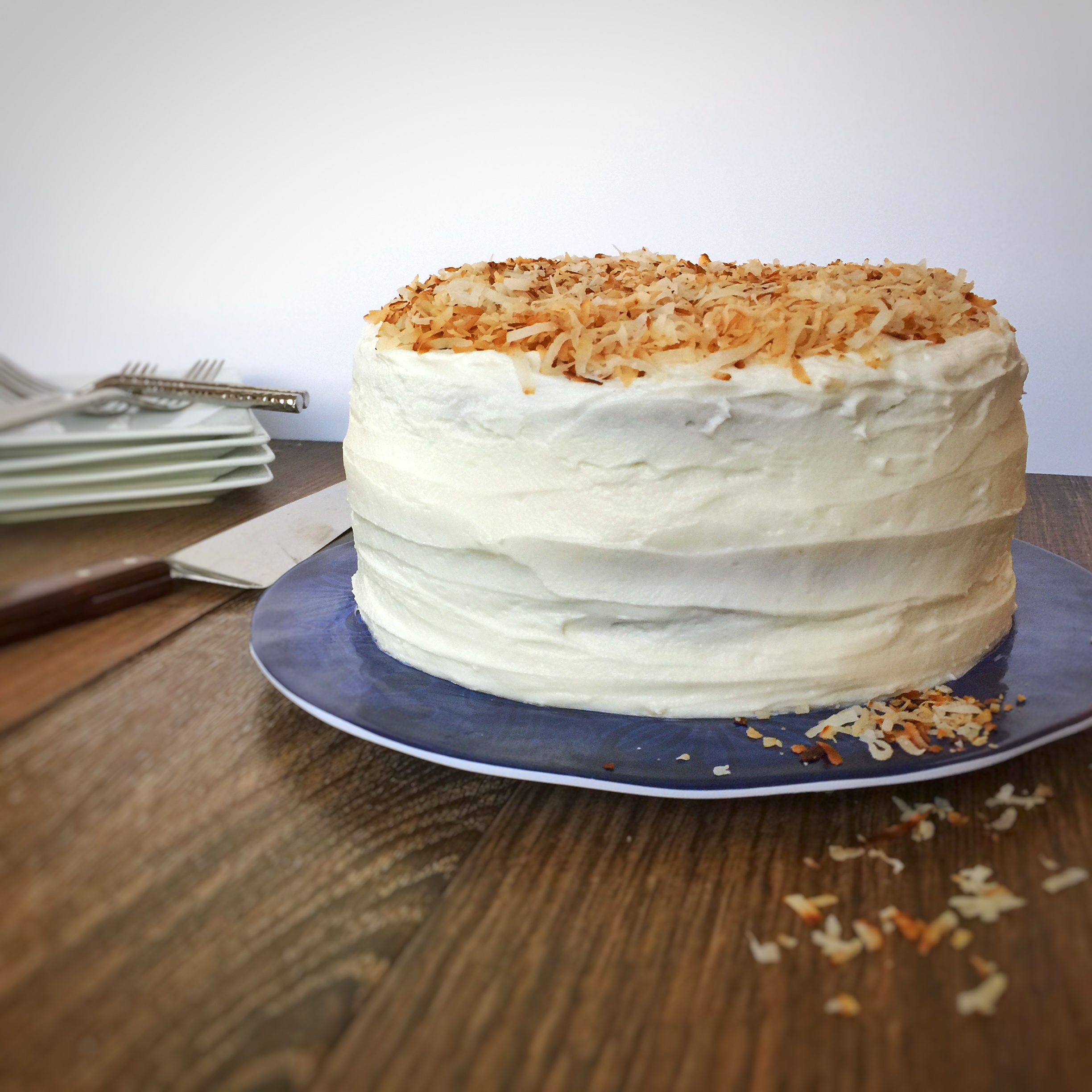 Springtime Coconut & Lime Curd Layer Cake