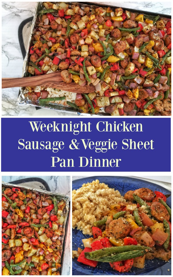 Weeknight Chicken Sausage & Veggie Sheet Pan Dinner