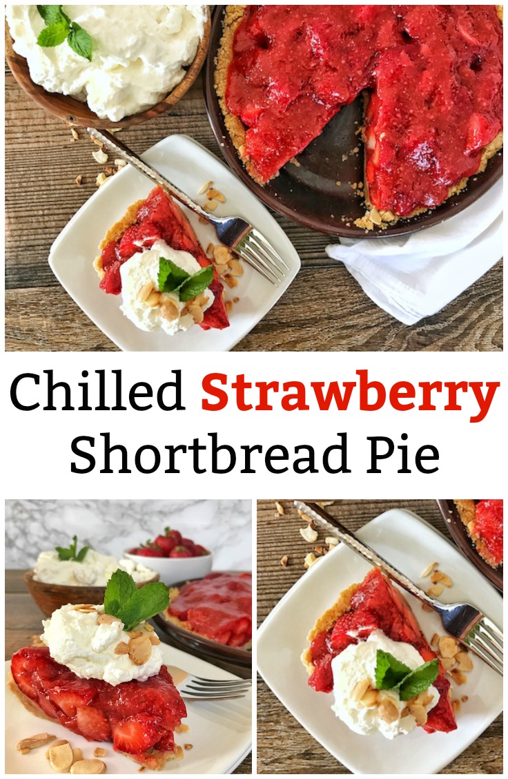 Chilled Strawberry Shortbread Pie Pin