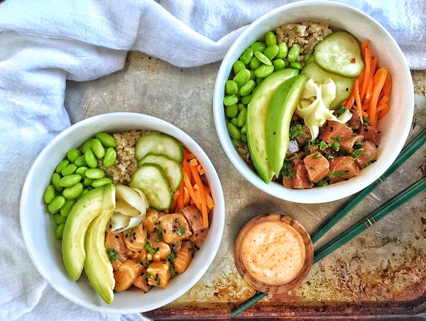 Quinoa Poke Bowls