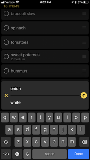 Grocery Onion Example