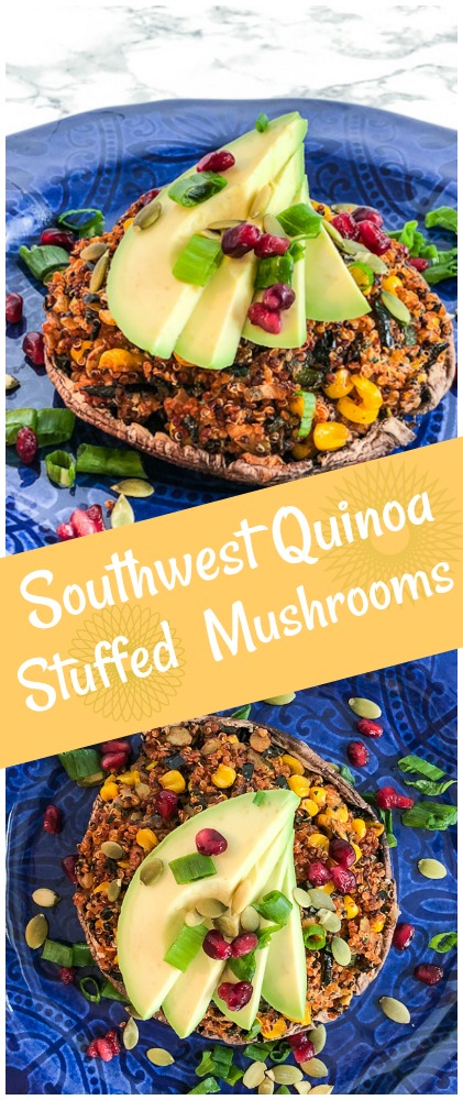 Southwest Quinoa Stuffed Portobello Mushrooms Pinterest