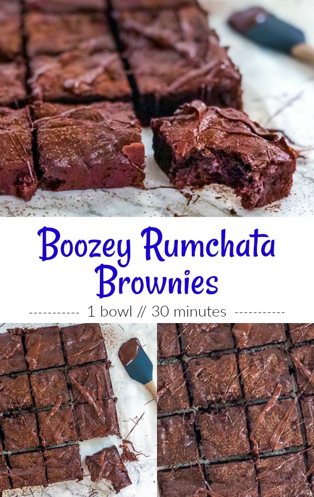Boozy Rumchata Brownies Pin