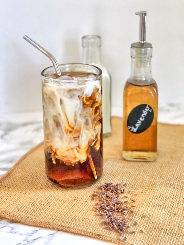 Lavender Cold Brew Latte - The Wooden Skillet