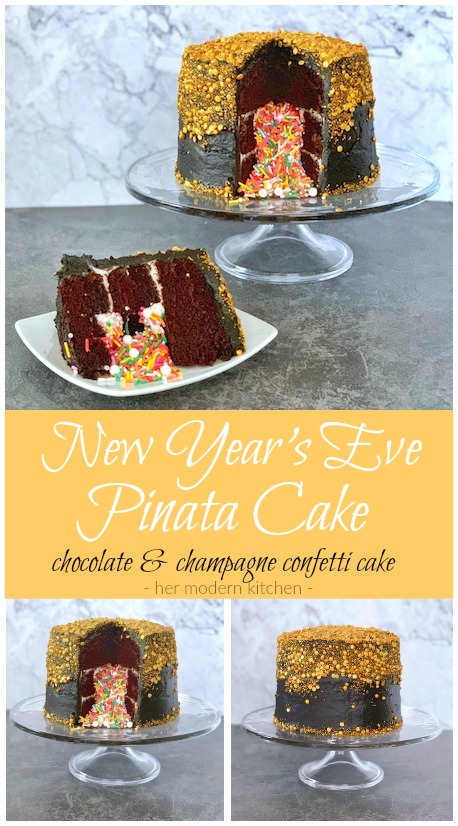 New Years Eve Pinata Cake Pin