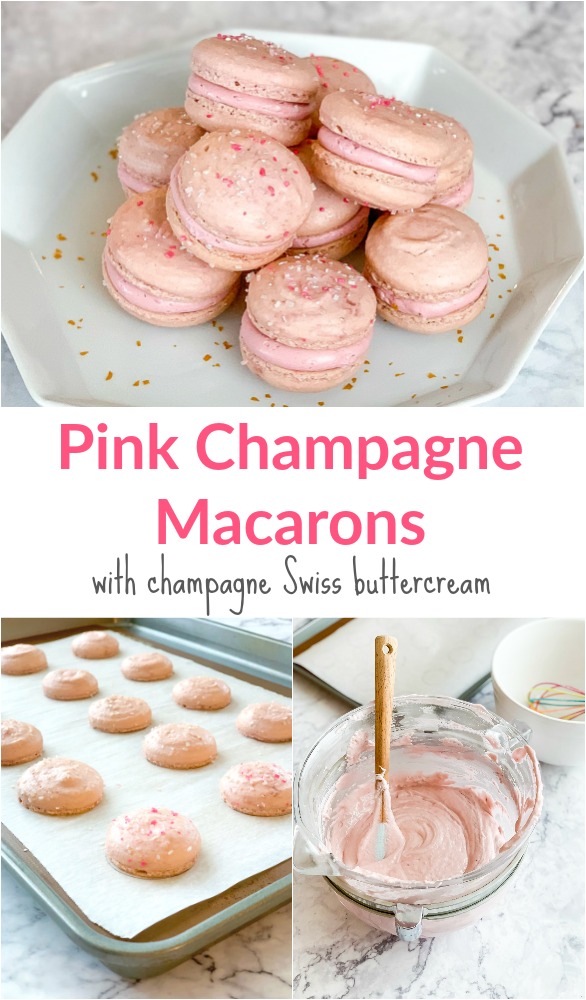 Pink Champagne Macarons