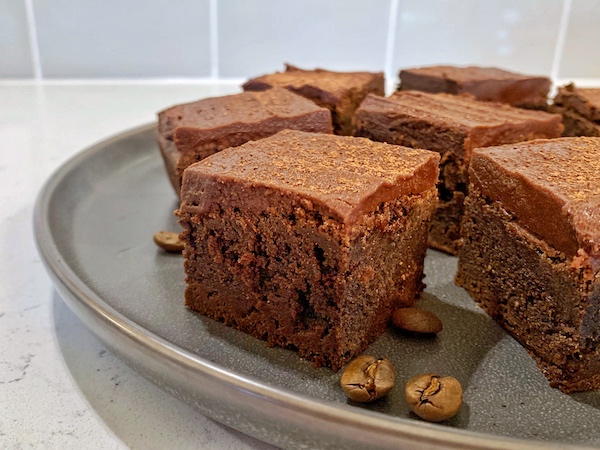 Double Shot Espresso Brownies Close Up