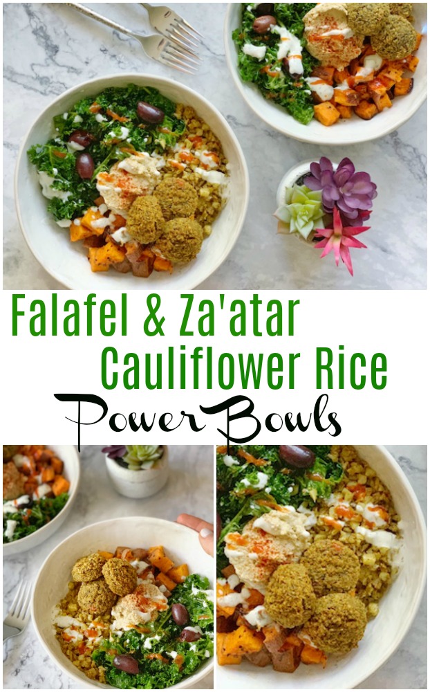 Falafel Za'atar Cauliflower Rice Power Bowl Pinterest