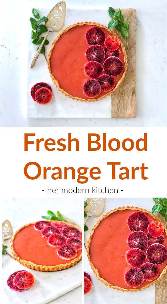 Fresh Blood Orange Tart Pinterest