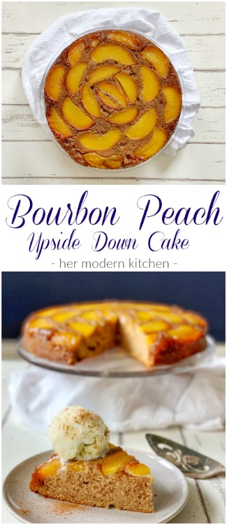 Bourbon Peach Upside Down Cake Pin