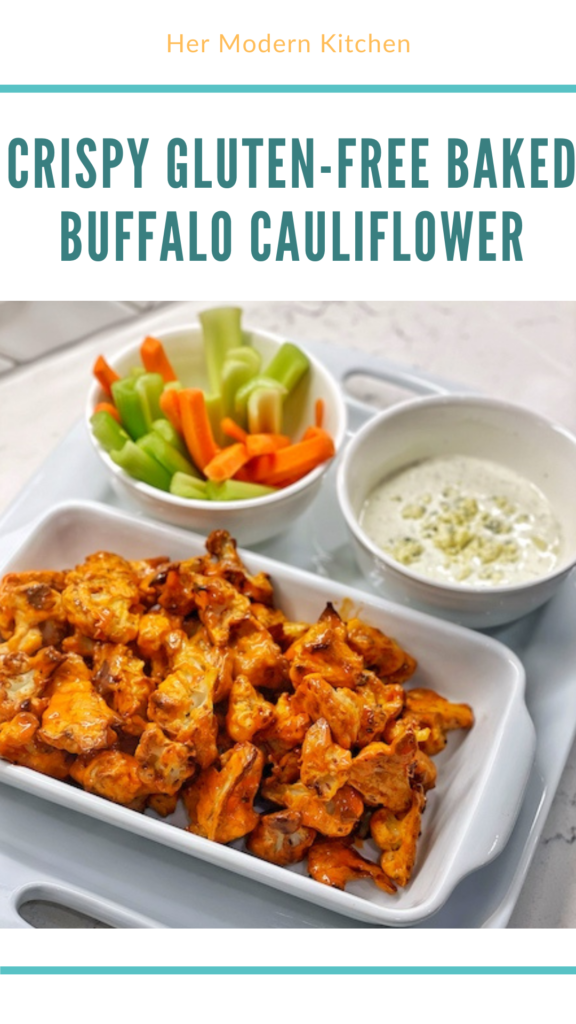 Crispy Gluten-Free Baked Buffalo Cauliflower Pin
