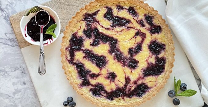 Coconut Blueberry Lemon Tart Main